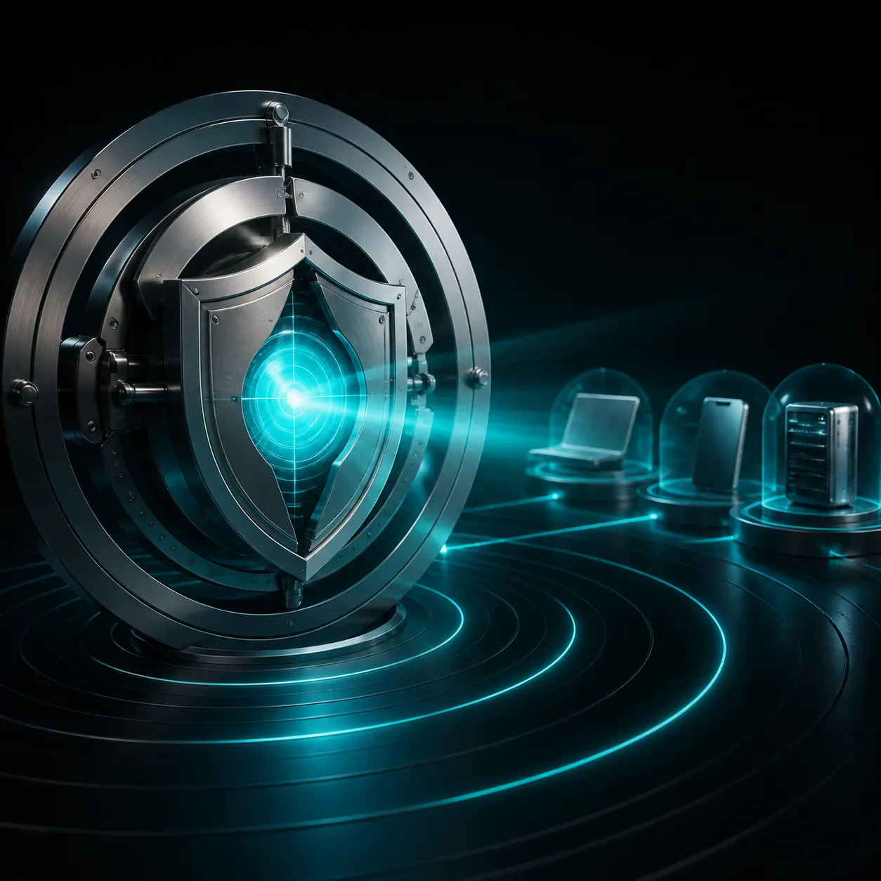 Controlled preflight shield protecting infrastructure targets